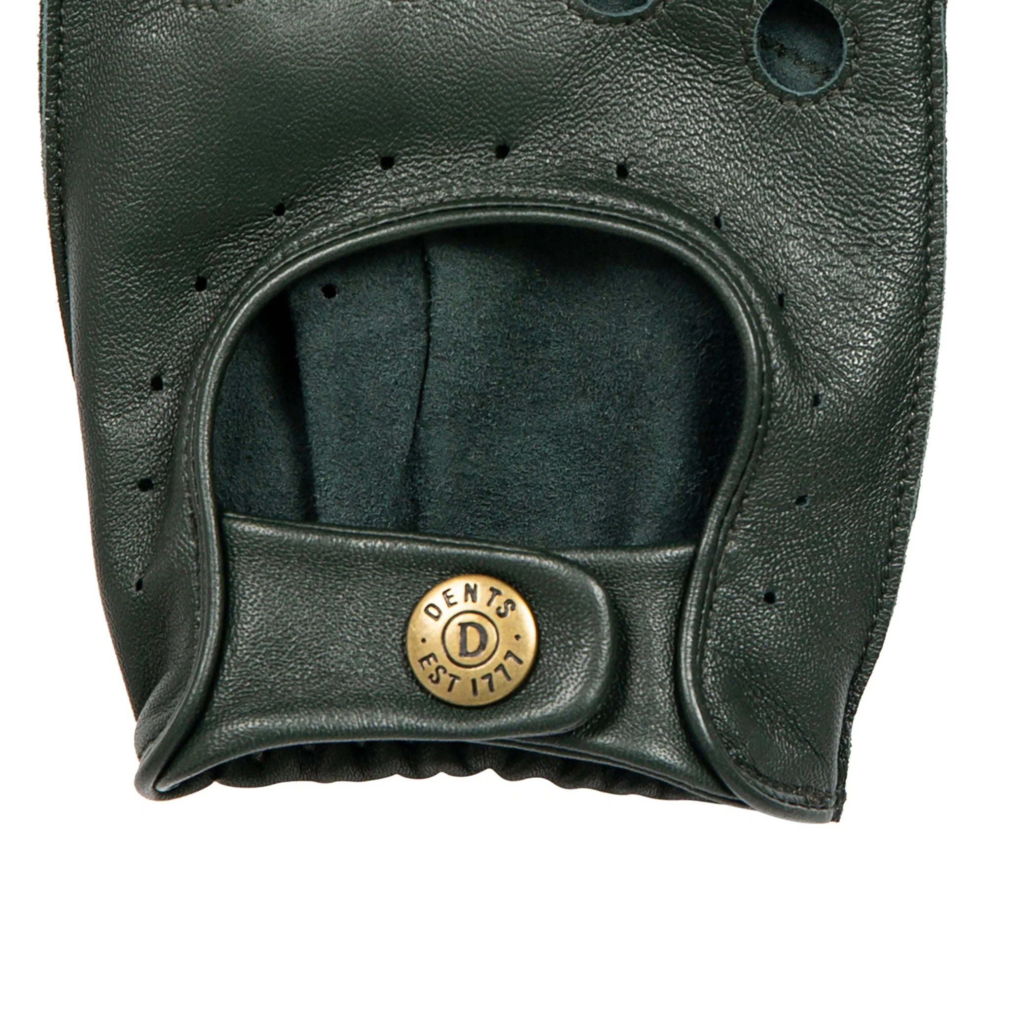Men's Fingerless Leather Driving Gloves - Image 8